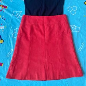 Lined red wool skirt. Probably size 8